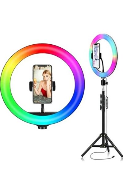 Mi7a 14 İnç Profesyonel RGB Ring Light Seti (Halka Işık ve Tripod)