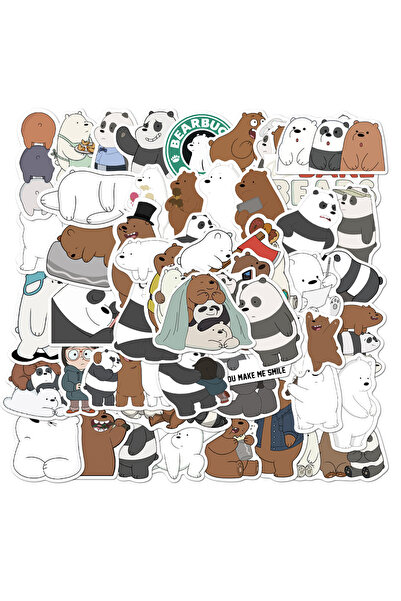 Choice ٥٠ قطعة من ملصقات "وي بير بيرز" الكرتونية اللطيفة، ملصقات رسوم متحركة ...
