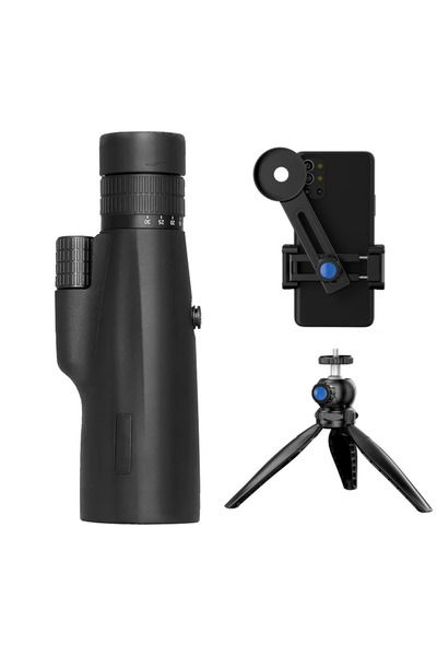 Choice تلسكوب أحادي العدسة أسود اللون، 10-30×50 مم، تلسكوب أحادي العدسة طويل ...