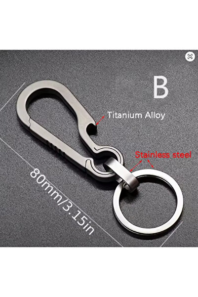 Choice سلسلة مفاتيح من التيتانيوم، مزودة بإبزيم، أداة خارجية للاستخدام اليومي...
