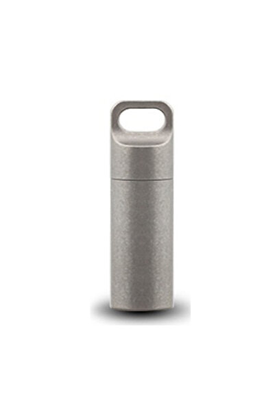 Choice علبة تخزين حبوب محمولة مقاومة للماء مصنوعة من سبائك التيتانيوم، علبة ح...