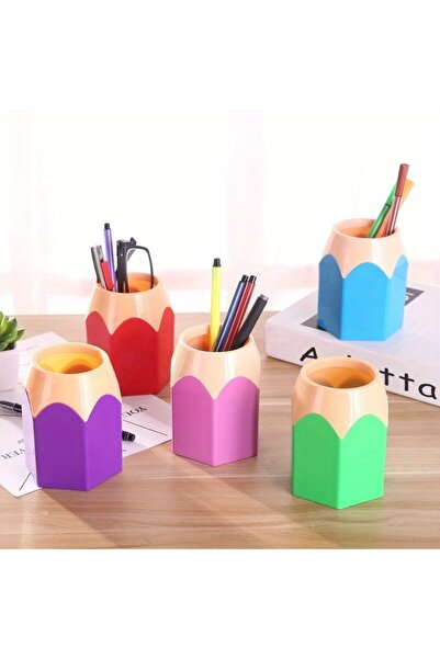 Choice 5pcs 5pcs Pencil Shaped Pen Holders,Desk Cute Pencil Storage Organizer...