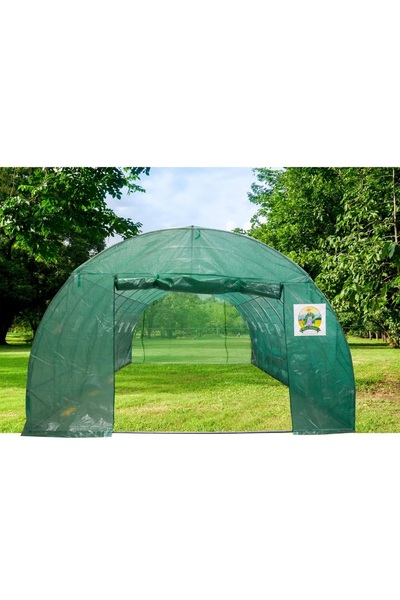 micul fermier Solar gradina, Sera legume cu schelet metalic 10 x 4 x 2.5 m, 40 mp, 140 g/mp, GF-2406