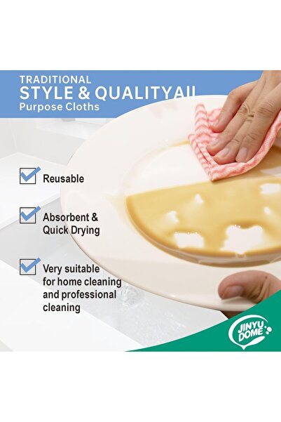 YLmeet مناديل مبللة قابلة لإعادة الاستخدام - لفائف تنظيف مطبخ للاستخدام مرة و...