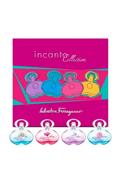Salvatore Ferragamo Incanto For Women Mini Set Eau De Toilette 4 X 5ml ( Charm + Bloom + Shine + Sky