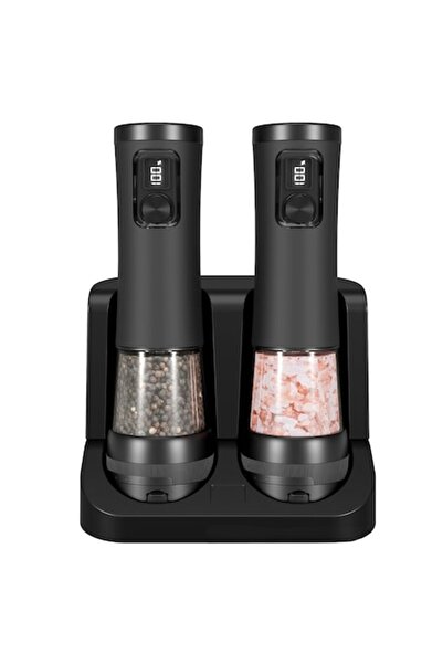 OEM Set of 2 Rechargeable USB-C Electric Spice Grinders with Adjustable Grind...
