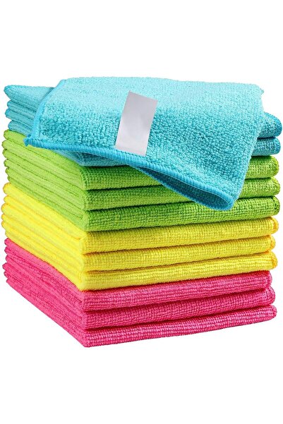 KASTWAVE منديل تنظيف من الألياف الدقيقة، عبوة من 12 قطعة، 11.5 × 11.5 بوصة (م...