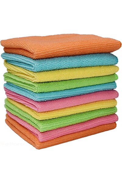 SAQOCLEAN مجموعة من 6 قطع من مناشف التنظيف المصنوعة من الألياف الدقيقة