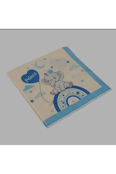 OEM 2-Ply Table Napkins Elephant Blue 33x33cm - 12pcs