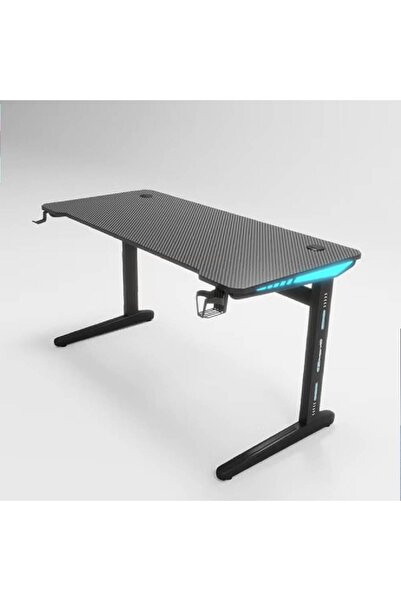 NKX مكتب ألعاب وكمبيوتر مريح مع أضواء LED 120 سم