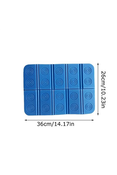 Choice وسادة قابلة للطي من الفوم الأزرق، مناسبة للشاطئ والتخييم، محمولة، مقاو...