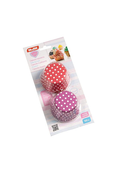 iBiLi Set de 100 forme pentru brioșe Decor Ibili, hârtie, 7,5 cm, multicolore