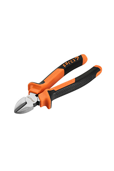 Lawazim كماشة قطع Pro7 مقاس 8 بوصات - كماشة قطع قطرية أسود برتقالي