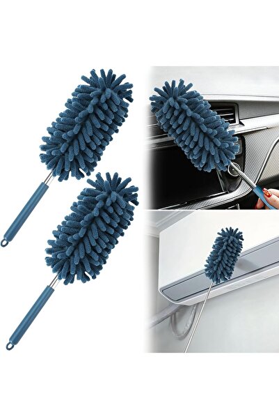 KASTWAVE منفضة غبار من الألياف الدقيقة لتنظيف داخل السيارة مع عمود تلسكوبي من...