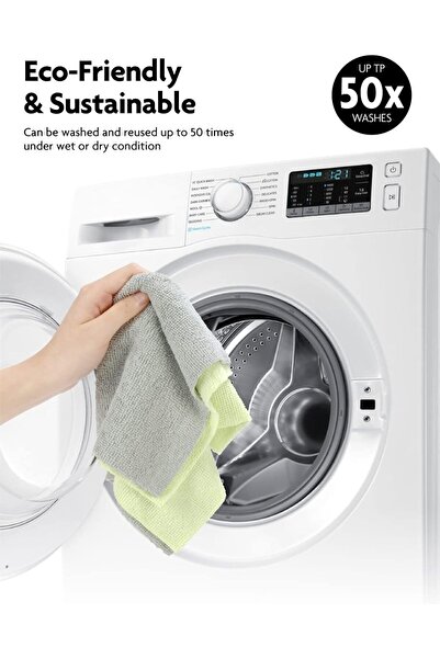 Generic Microfiber Towel Roll - 20 Pack (25x25 cm) Reusable Tear-Away Cleanin...