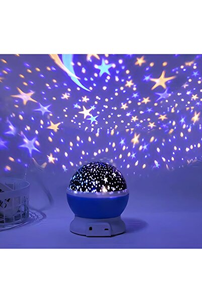 TOYBY جهاز عرض ضوئي ليلي من ستار ماستر - يدور 360 درجة، 9 أوضاع إضاءة