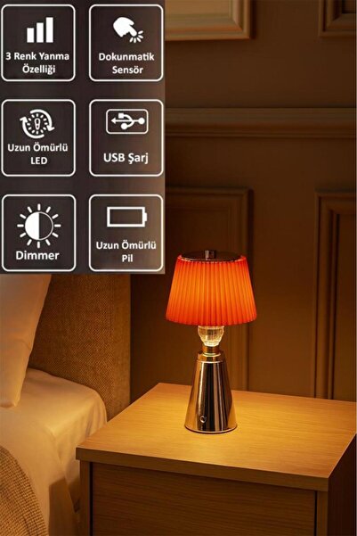 Eray Aydınlatma TL283 Gold Dokunmatik Led Masa Lambası