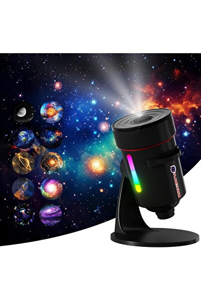 The Bros جهاز عرض النجوم المجري مع ضوء ليلي للقبة السماوية و10 أقراص فيلم، بد...