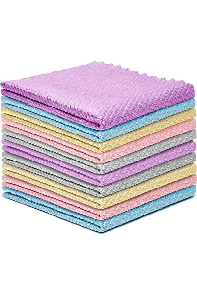 Arabest مناديل تنظيف نانوية، 10 قطع من الألياف الدقيقة على شكل حراشف السمك (3...