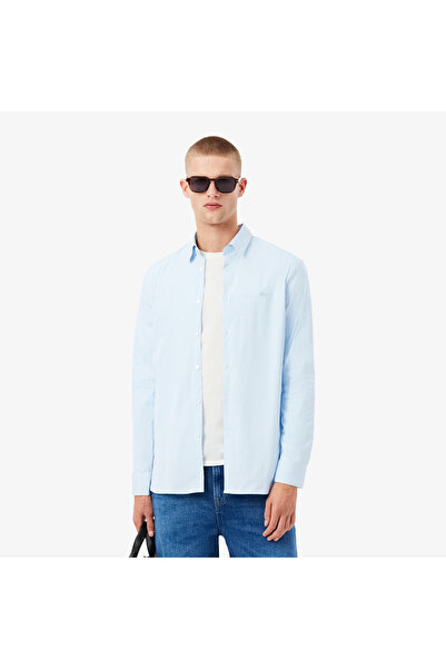 Lacoste Slim Fit Striped Stretch Poplin Shirt - CH0198-00-FAC