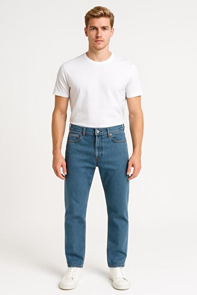 CLASSİCS MEN Pantaloni de blugi pentru bărbați slim fit cu picioare înguste, ...