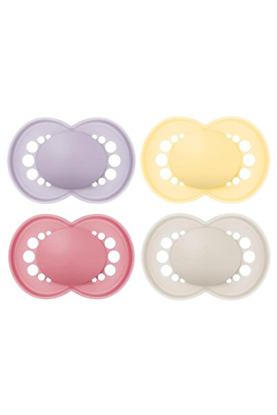 MAM Original Matte Silikon Emzik 16+ Ay, 4’lü Set, Ortodontik, BPA’sız – Pemb...