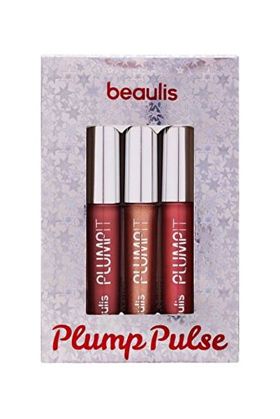 beaulis Plump It Trio 3 'lü Dudak Parlatıcısı Seti 534 Rose 607 Shine Coral 906 Sparking