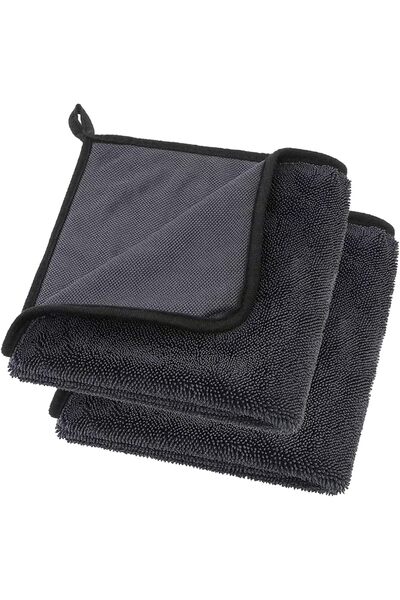 KASTWAVE منشفتان للتنظيف من الألياف الدقيقة، 40×40 سم - فائقة الامتصاص، سريعة...