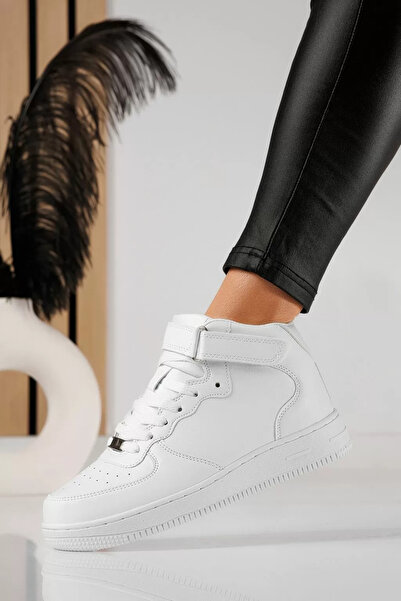 Zaira Adidasi dama albi din piele ecologica Corina #22718 - 40