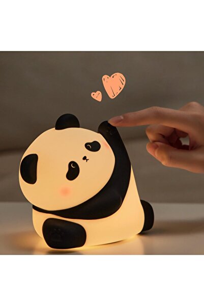 KASTWAVE مصباح ليلي قابل لإعادة الشحن على شكل باندا للأطفال - مصباح جانبي من ...