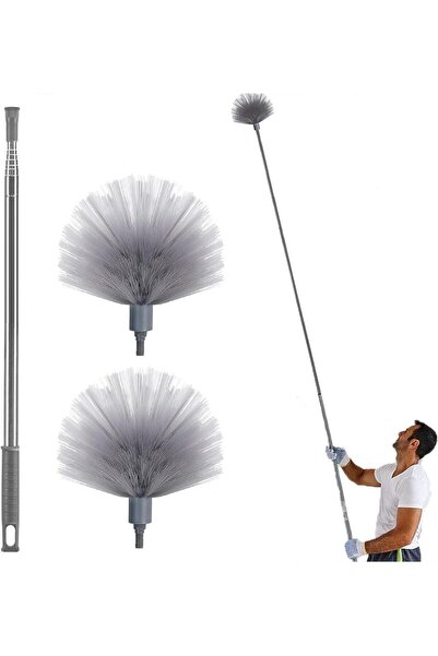 NALACAL منفضة خيوط العنكبوت، طقم عالي الوصول مع عمود تمديد ورأسين، من الفولاذ...