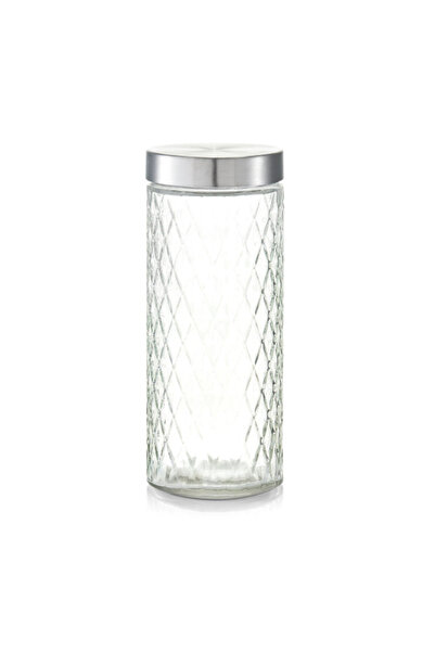 zeller recipient pentru depozitarea alimentelor, sticlă/metal, 2000 ml, trans...