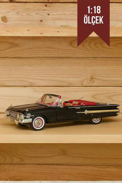 craftivio 1:18 Ölçek Die Cast İnce Detay 1960 Chevy Impala Oyuncak Metal Klasik Koleksiyon Model Araba