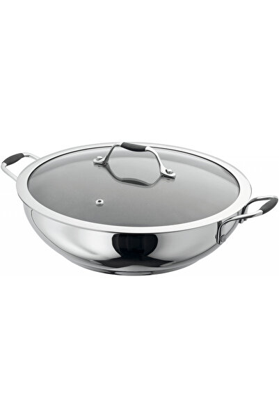 STELLAR -James Martin wok pan, 18/10 stainless steel, 42.2x34.5x15.4, silver