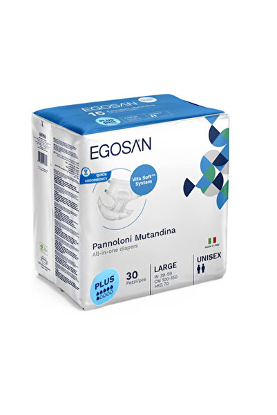 EGOSAN حفاضات الكل في واحد بلس مقاس كبير 30 حفاضة