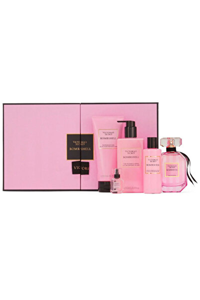 Victoria's Secret Bombshell For Women Set Eau De Parfum 100ml + Eau De Parfum 7.5ml + Ffl 250ml + Ff