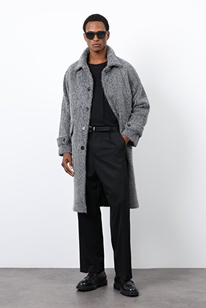 Antioch Anthracite Faux Fur Men's Coat