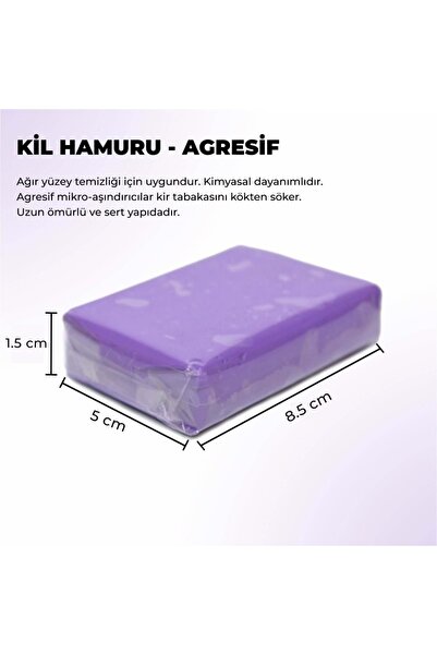 detailmarket Detail Market Agresif Yüzey Temizleyici Kil Hamuru Sert Mor 100 gr