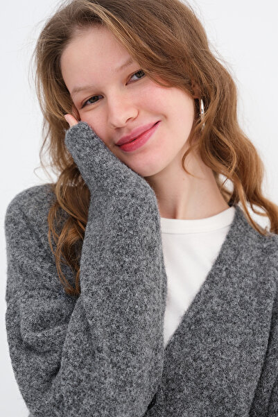 Addax Buttoned Knitwear Cardigan H2401