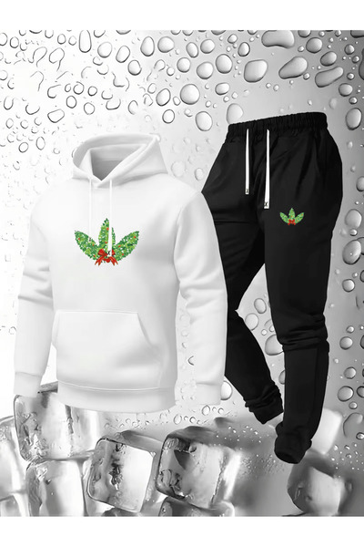 Eritqaa New Year's Wreath Hooded Tracksuit Set