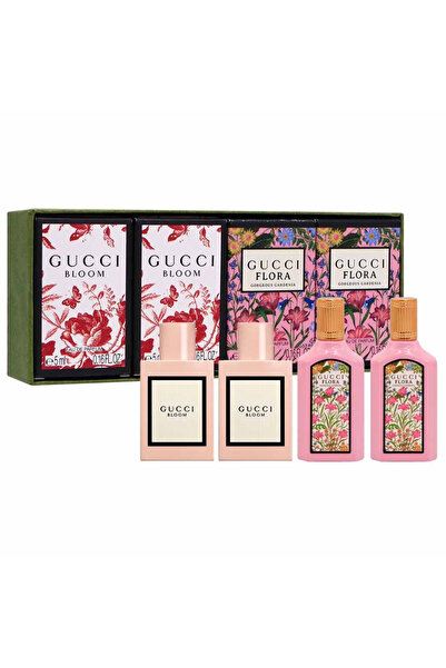 Gucci For Women Mini Set Eau De Parfum 2 X 5ml (Bloom Eau De Parfum) + 2 X 5ml (Flora Gorgeous Garde