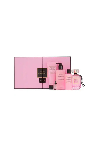 Victoria's Secret Bombshell For Women Set Eau De Parfum 100ml + Eau De Parfum 7.5ml + Ffl 250ml + Ff
