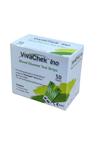 LogChek شرائط اختبار نسبة الجلوكوز في الدم LOG CHEK VIVACHECK INO 50S