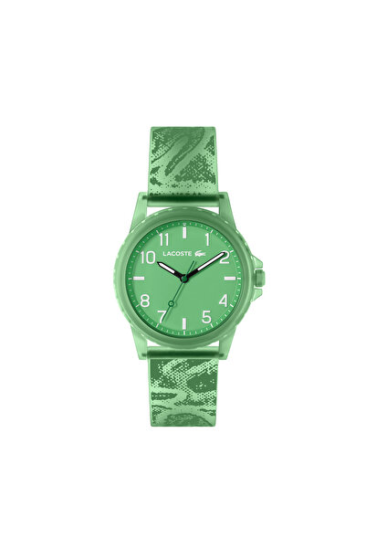 Lacoste ساعة رايدر بحزام سيليكون - 2020157-أخضر