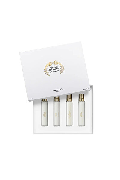 GOUTAL طقم نسائي صغير 4×10 مل (تينو دي سواريه او دي بارفان + لو شيفريفيو او دي تواليت +