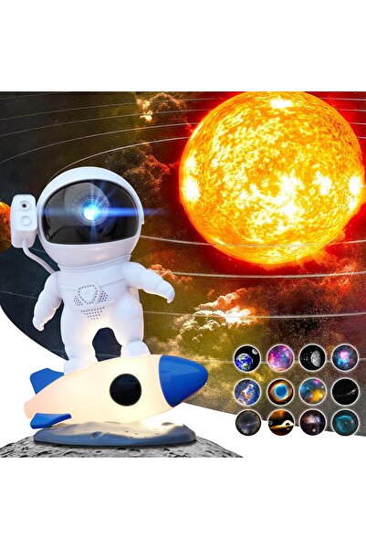 MERTTURM جهاز عرض قبة فلكية عالي الدقة على شكل رائد فضاء مع 13 قرصًا قابلاً ل...