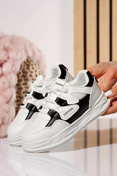 Zaira Λευκά παιδικά πάνινα παπούτσια από οικολογικό δέρμα Debra #21031 - 37