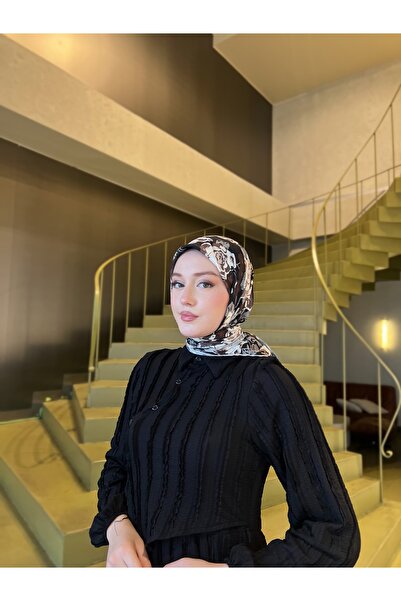 İpekhan Renkli Desenli Pamuk Eşarp – Canlı ve Modern Tasarım