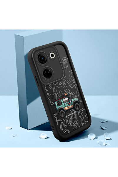 Hontinga حافظة هاتف من السيليكون الناعم المضاد للسقوط متوافقة مع هاتف Tecno C...