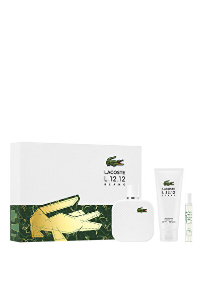 Lacoste Eau De L.12.12 White For Men Set Eau De Toilette 100ml + Eau De Toilette 7.5ml + Sg